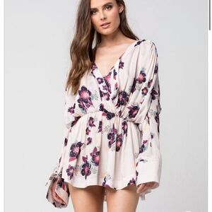 Free People Tuscan Dreams Floral Mini Dress Small